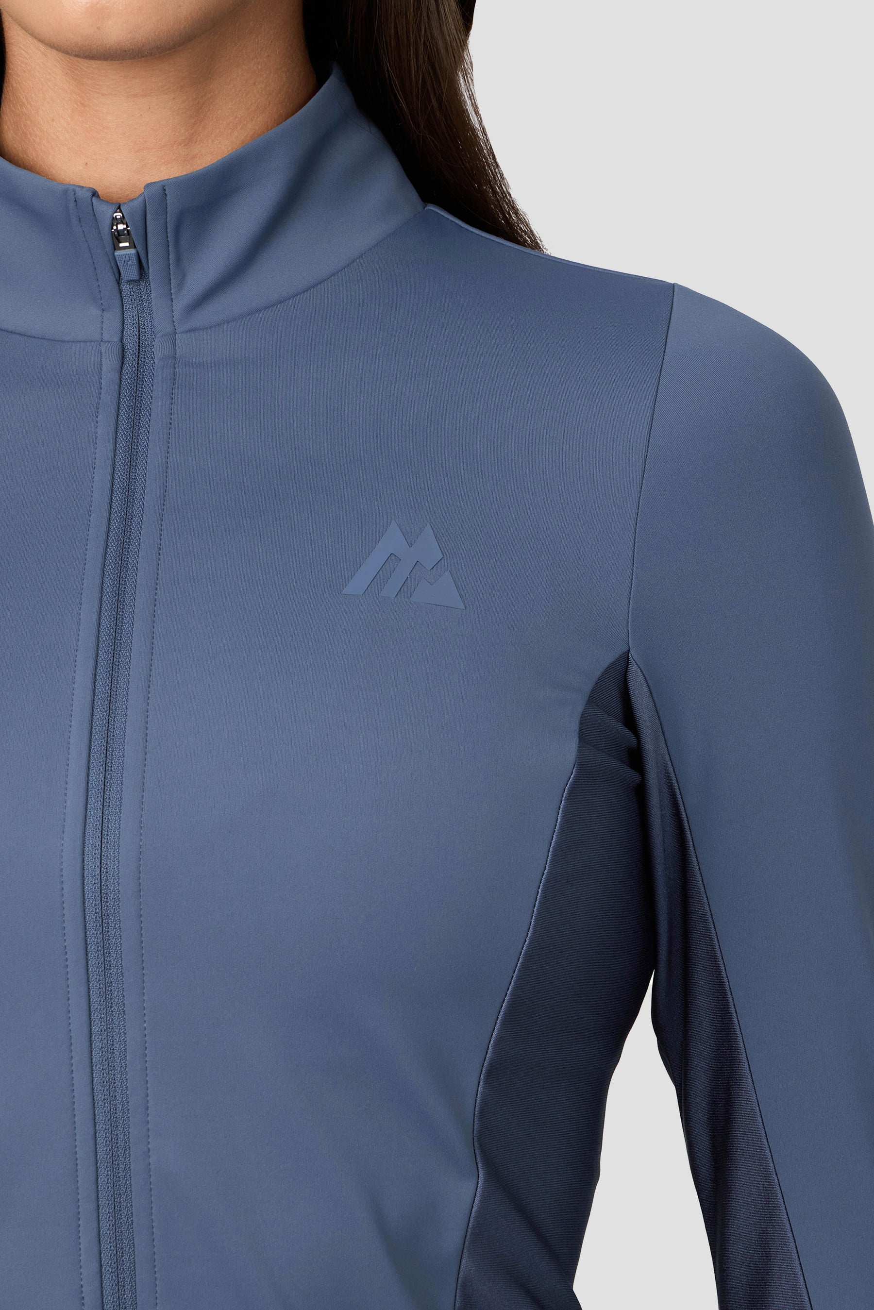 Luna Full Zip - Greyed Indigo