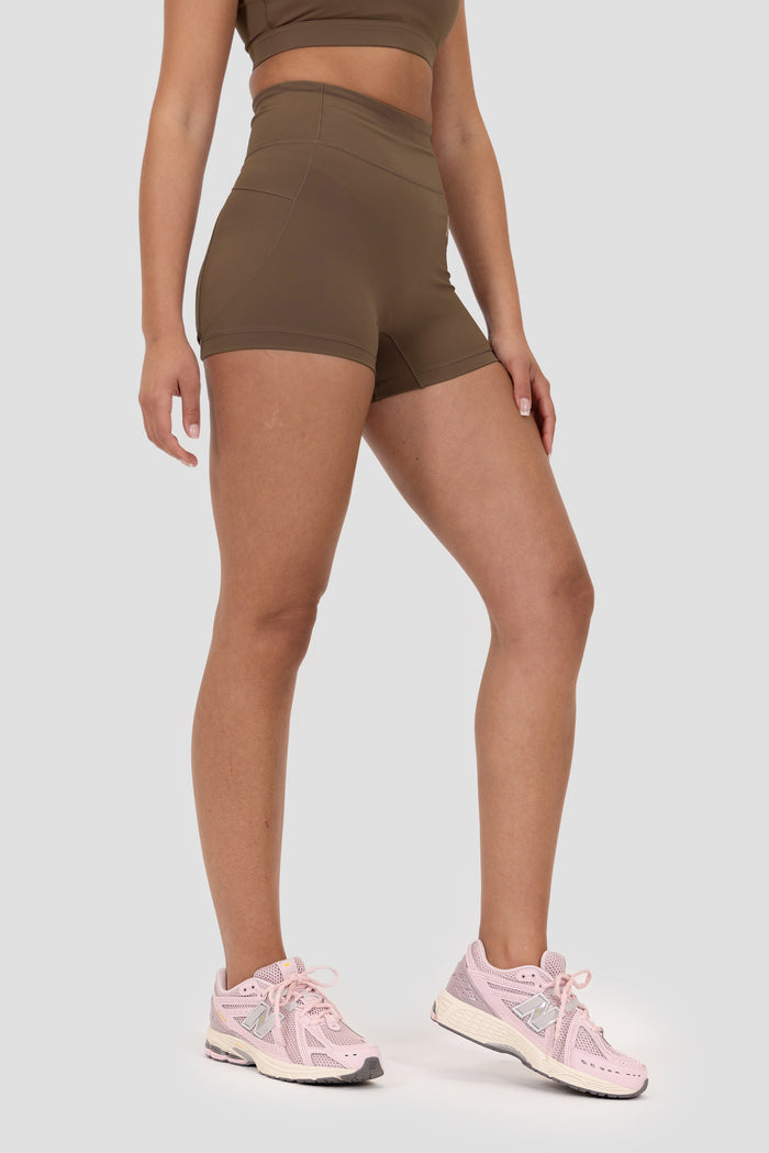 Aura Booty Short - Macchiato