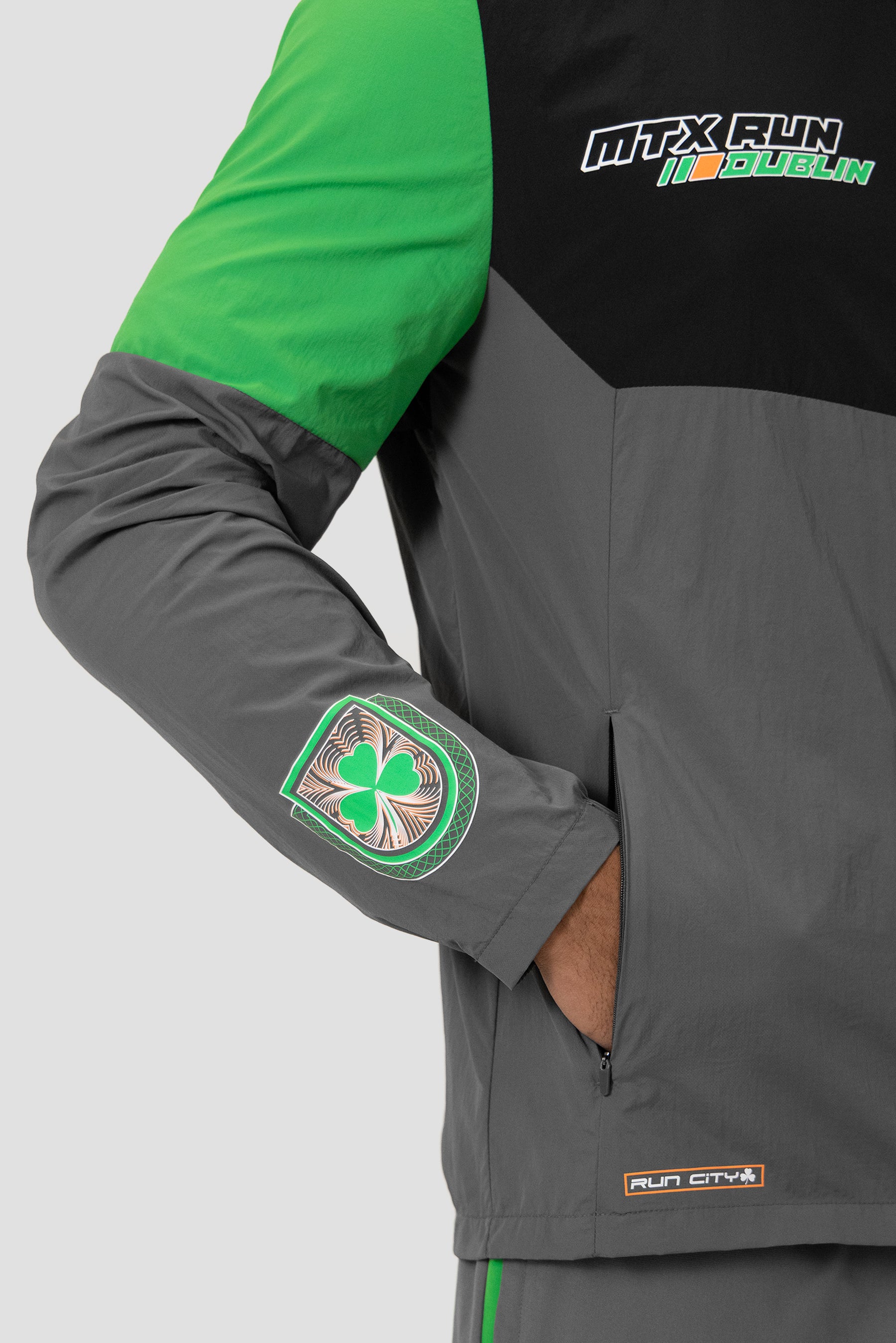 MTX Run City Dublin Jacket - Cement Grey/Black/Jada Green