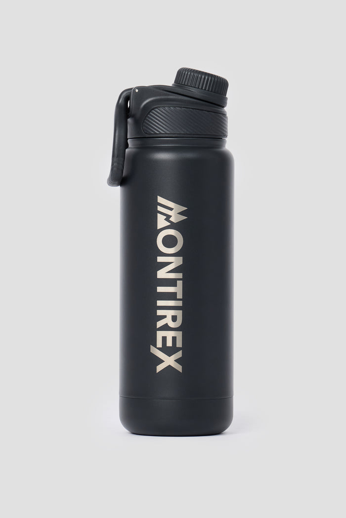 Large Mono Steel Metal Bottle - Black