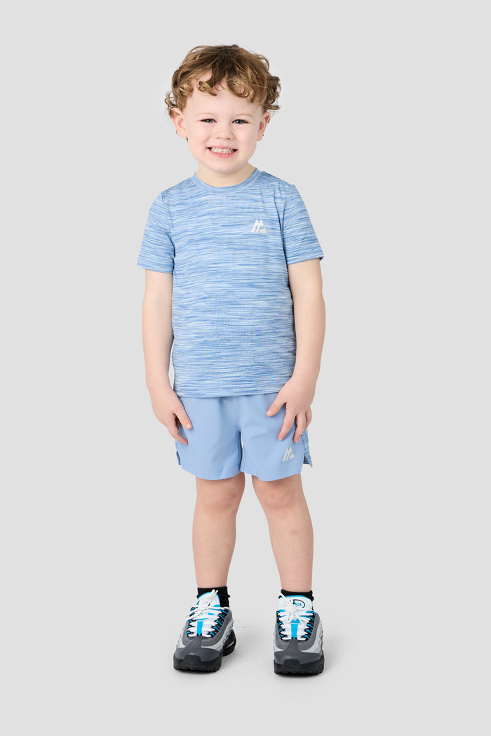 Infant Boys Trail T-Shirt/Short Set - Charcoal Blue Multi