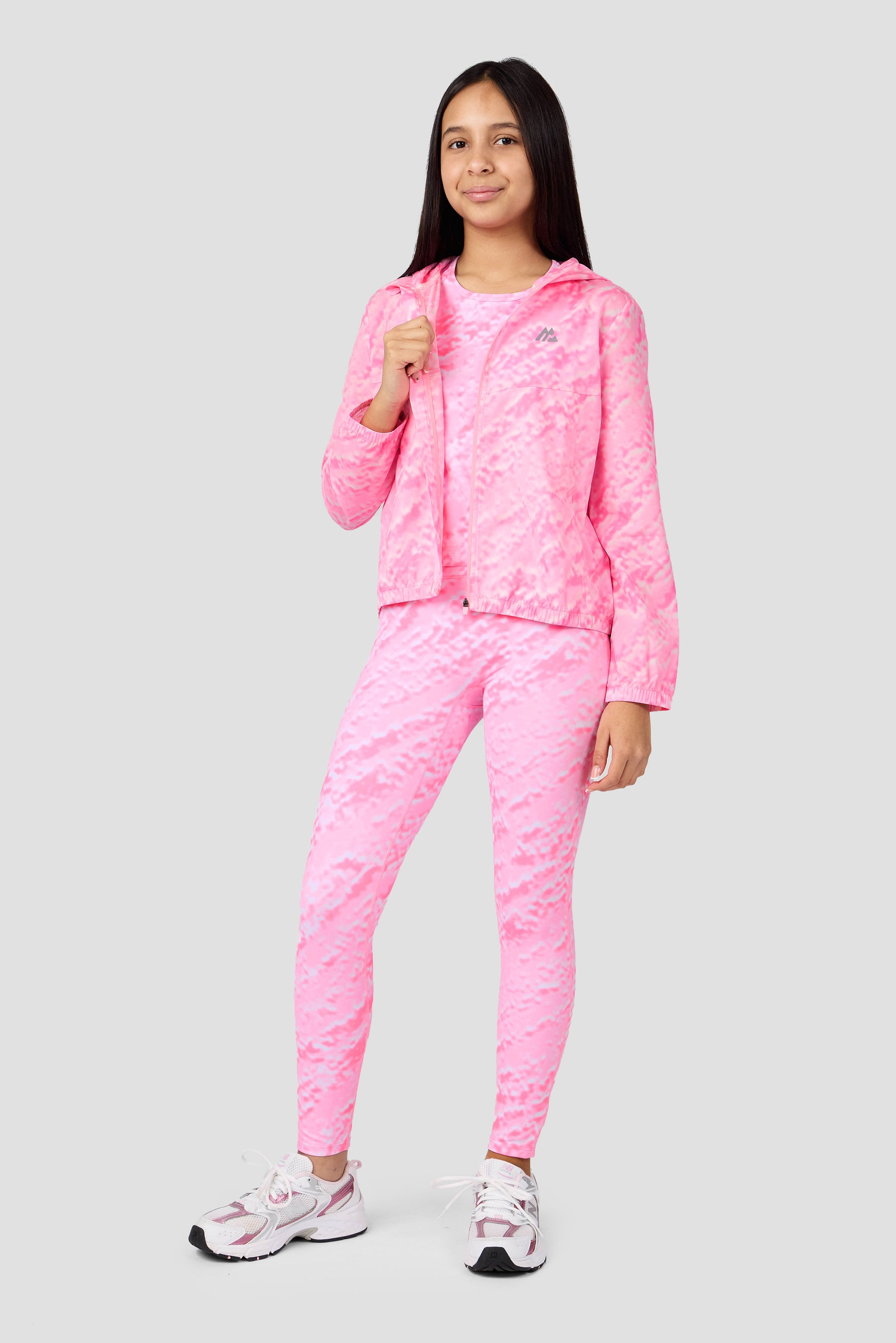 Girls Celeste Windbreaker - Candy Floss/Fuchsia/White