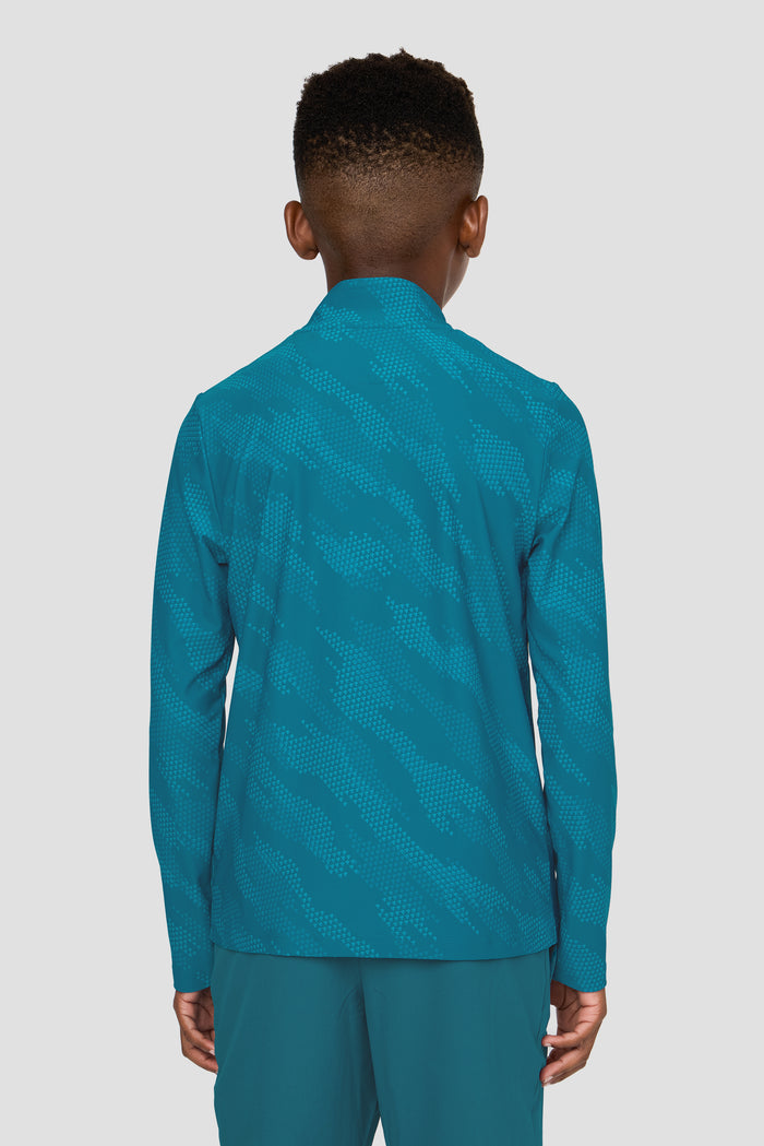 Boys Thera 1/4 Zip - Atlantic/Aisen/Duck Blue