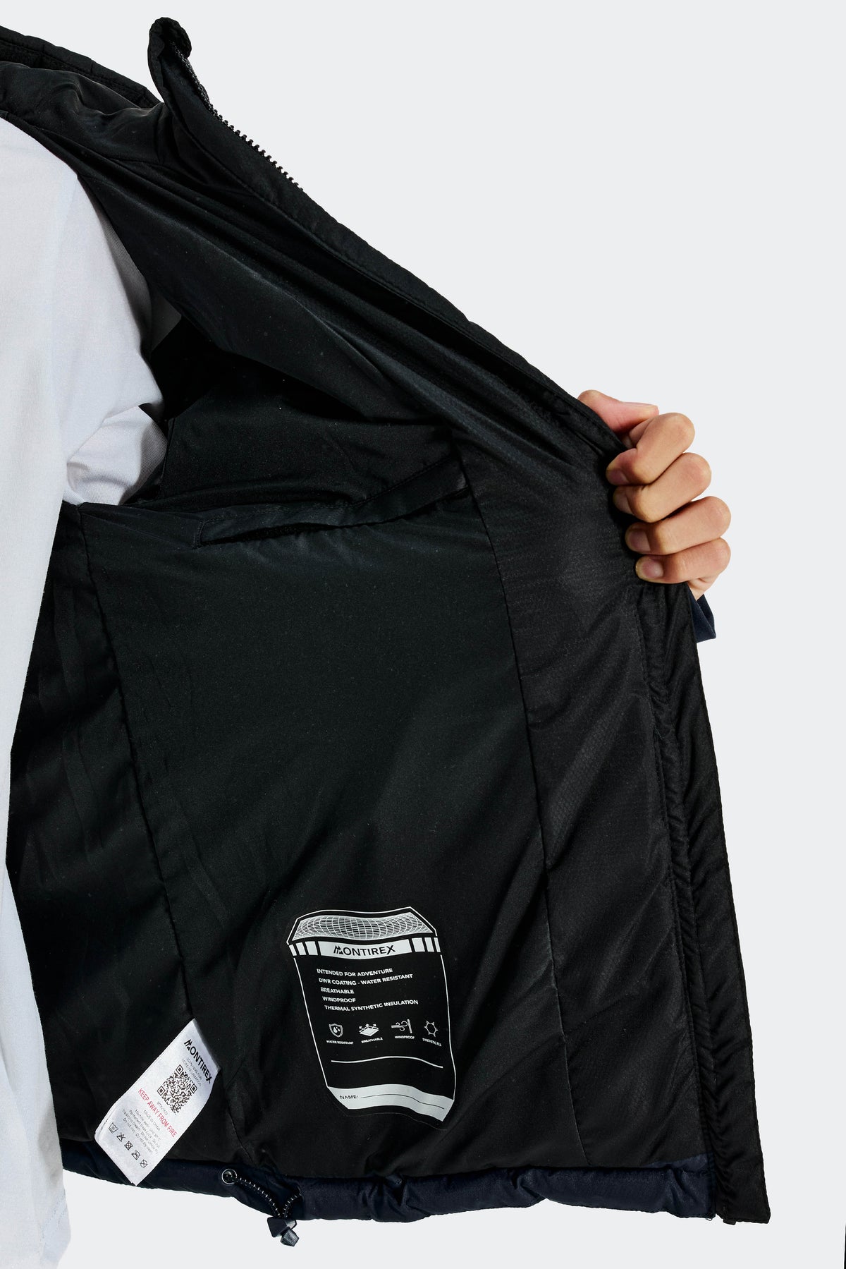 Carve Down Jacket - Navy Shadow/Black