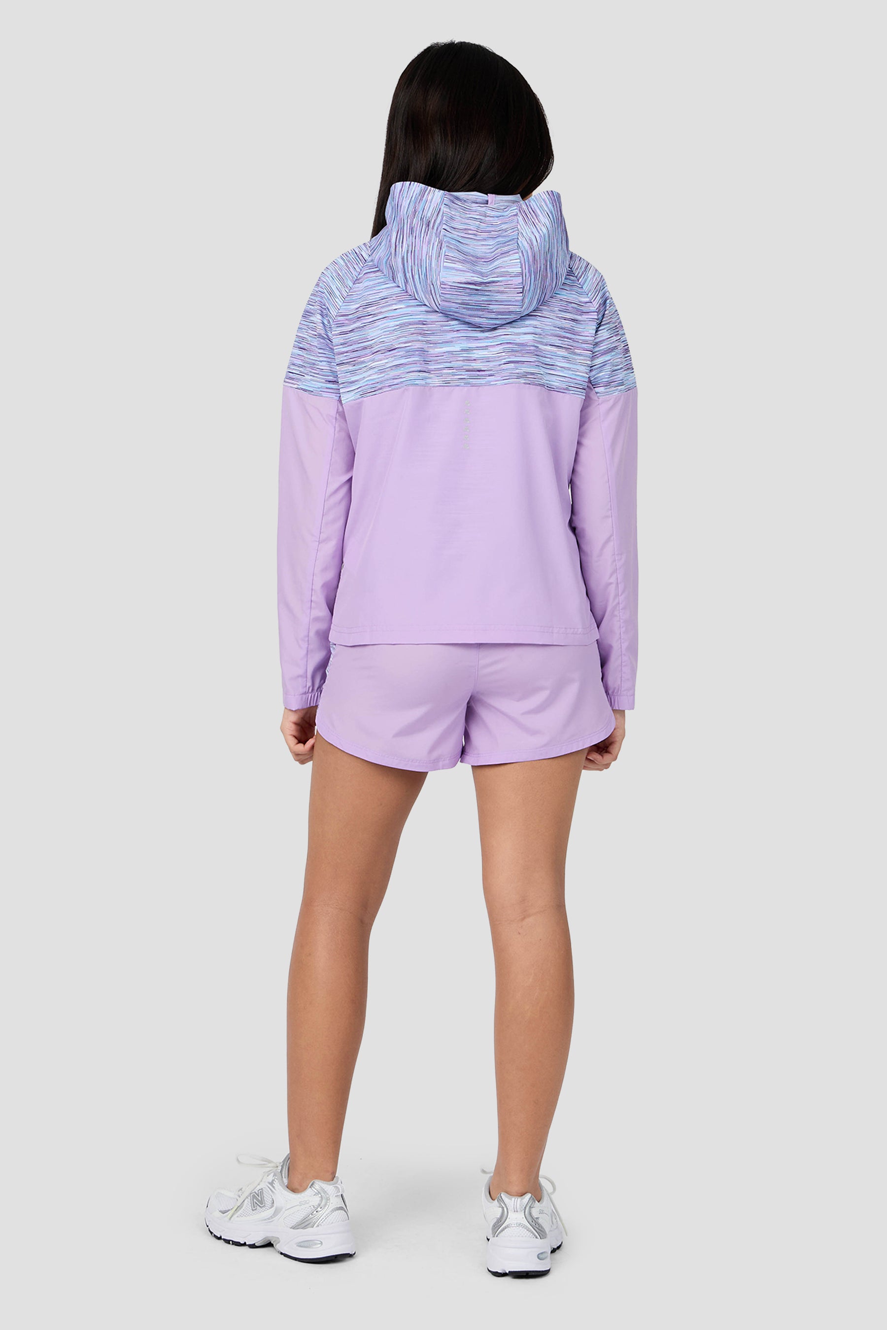 Girls Trail Panel Short - Lilac/Blue/White