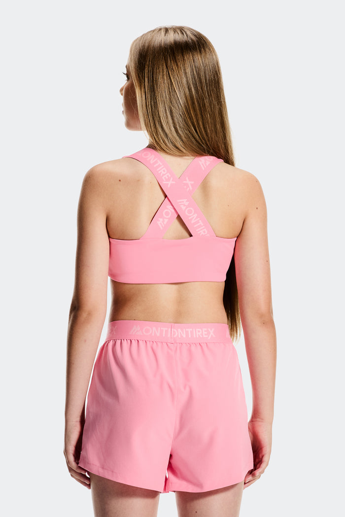 Girls Icon Bra Top - Sweet Pink
