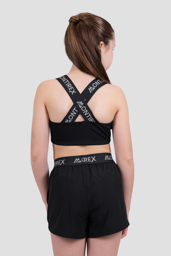 Girls Icon Bra Top - Black