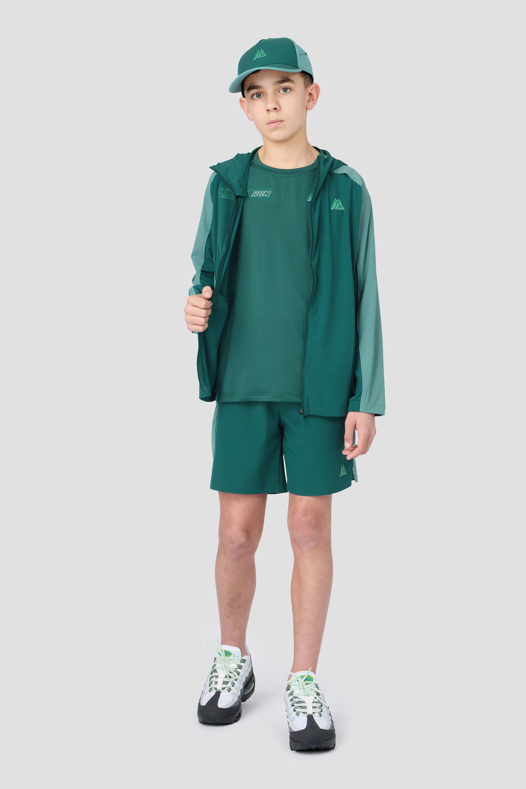 Boys MTX Run Turbo T-Shirt - Ocean Abyss/Steel Teal