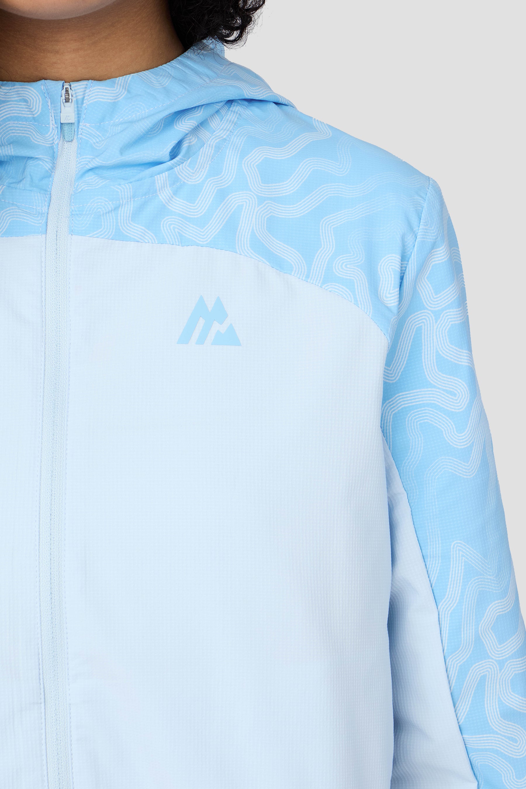 Girls Spin Windbreaker - Misty Blue/Seashell Blue