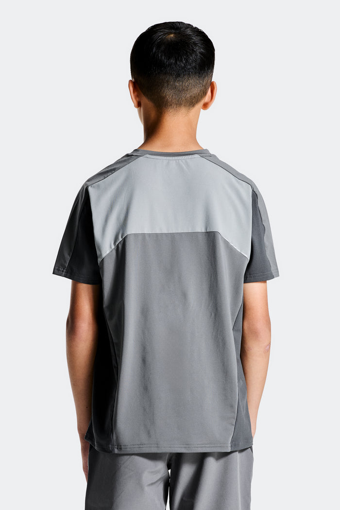 Boys Cerberus T-Shirt - Cement Grey/Platinum Grey/Asphalt