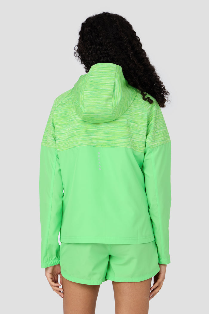 Girls Trail Windbreaker - Apple Green Multi