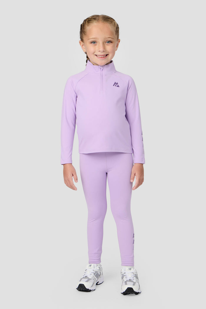 Infant Girls Graphic 1/4 Zip/Legging Set - Lilac Breeze