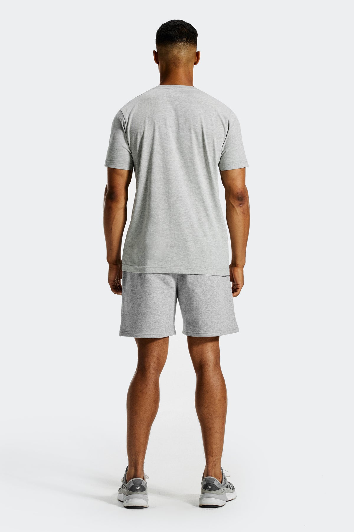 Essential Fleece Short - Cement Grey Marl