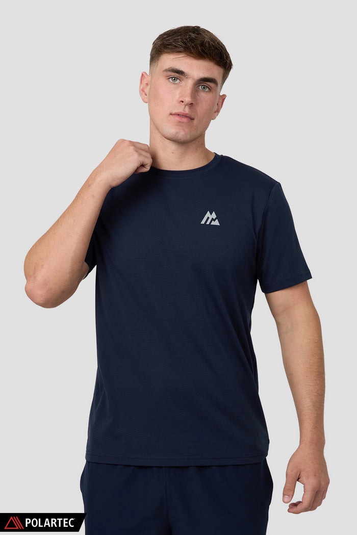 Peak Gridded Polartec® T-Shirt - Midnight Blue