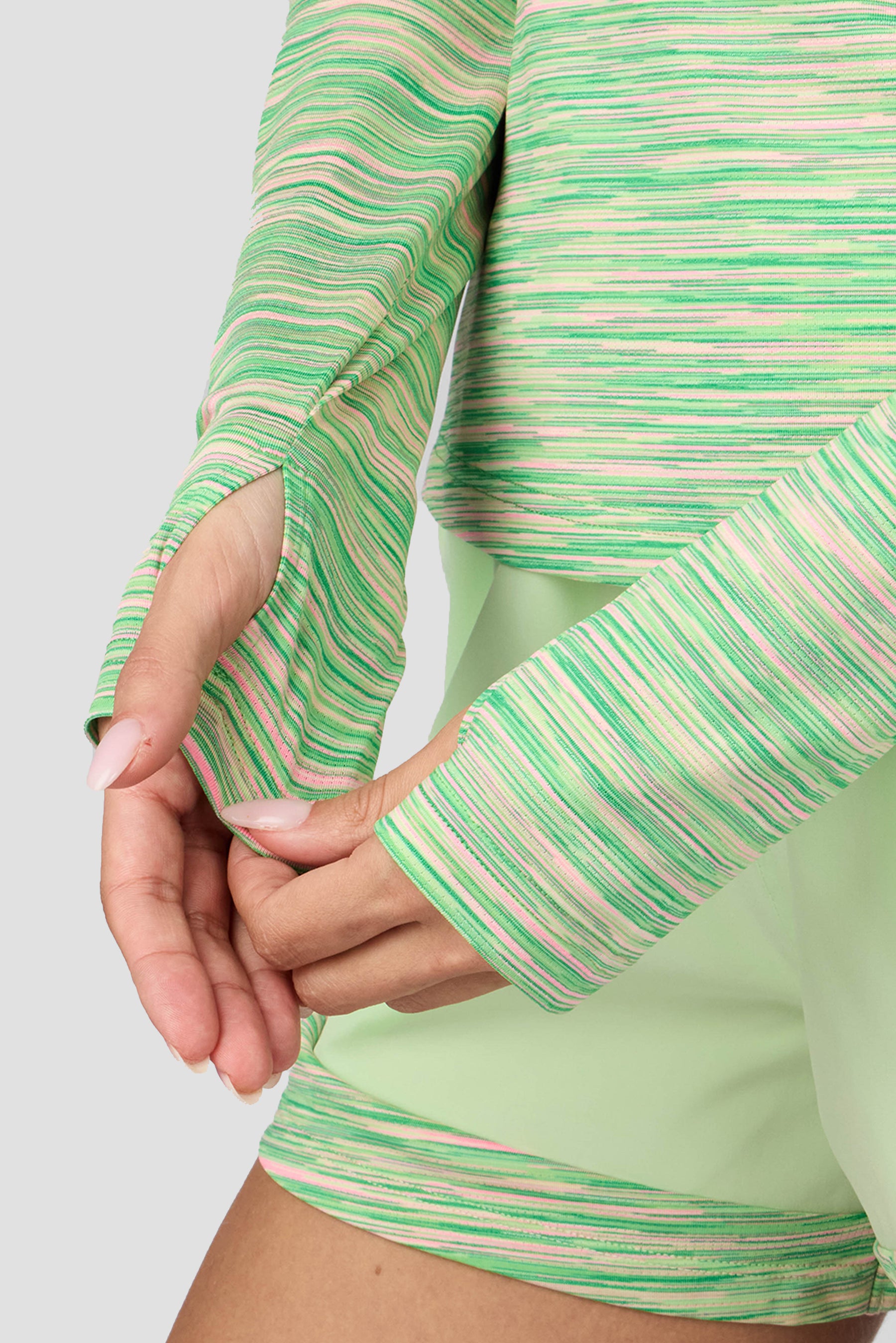 Women's Trail 1/4 Zip - Iced Matcha/Clover/Pistachio/Candy Floss