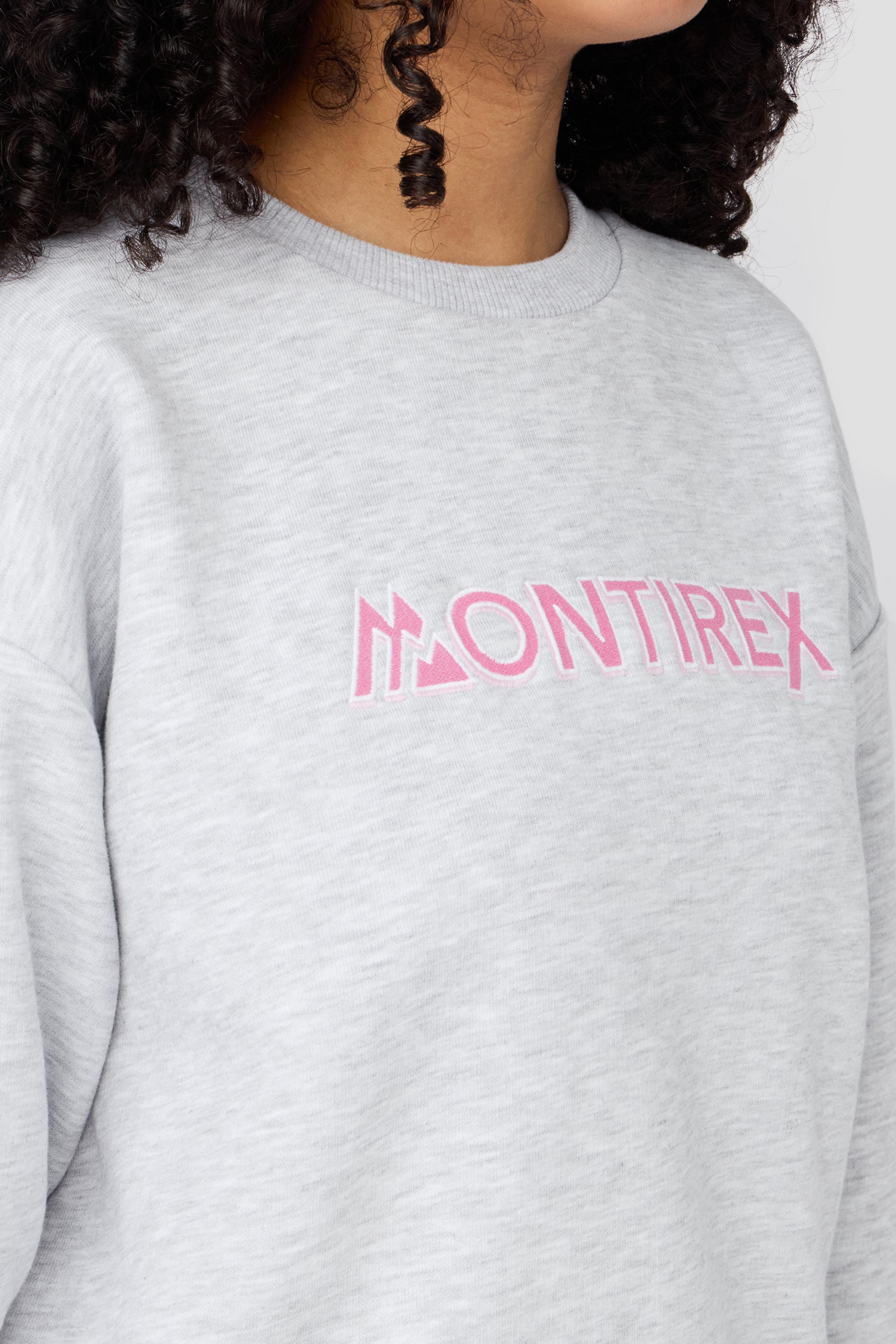 Girls Leap Sweatshirt - Grey Marl