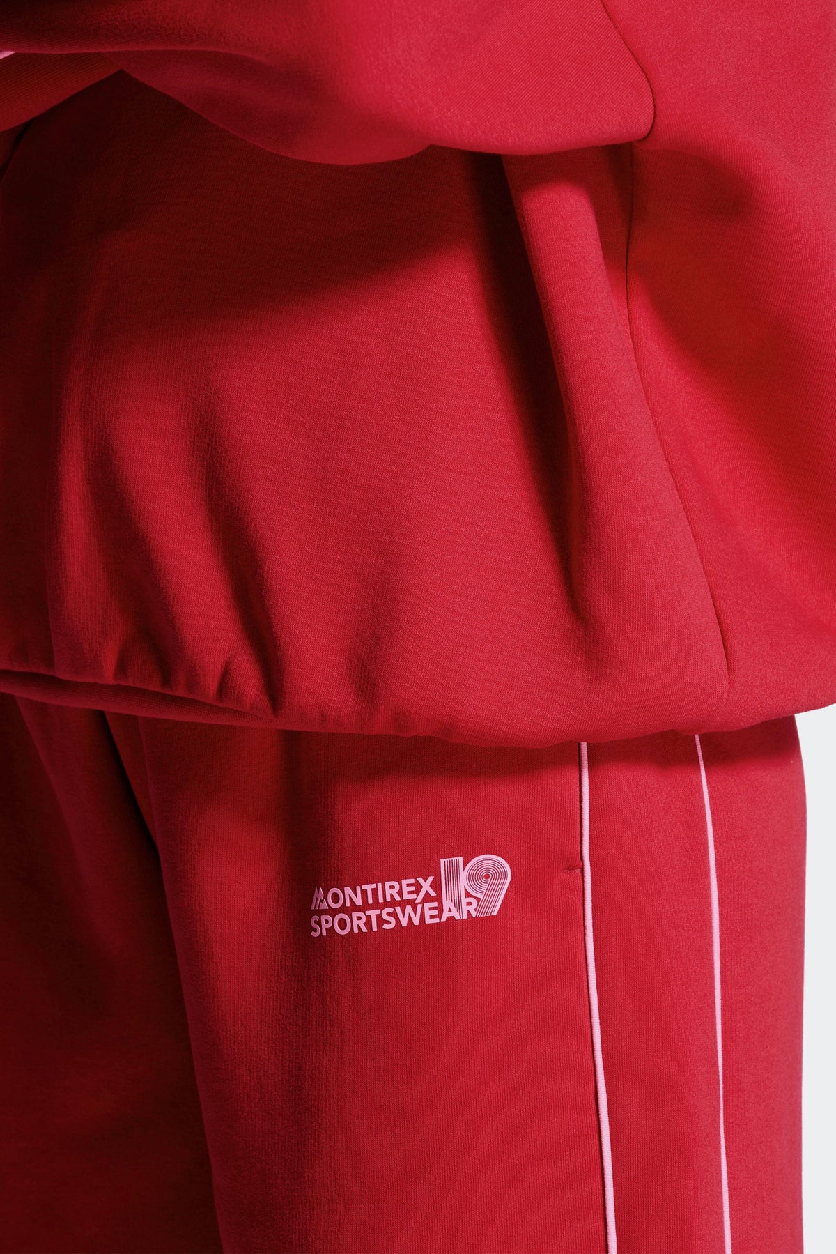 19 Wide Leg Jogger - Ruby Red
