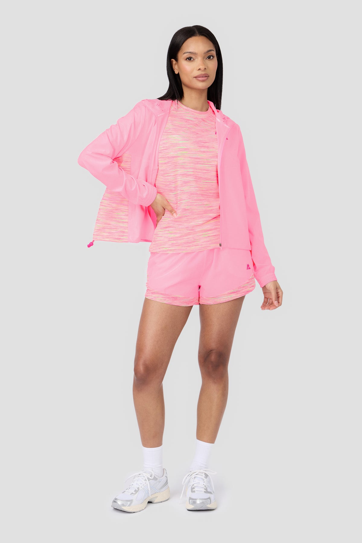 Women's Trail T-Shirt - Pink/Green/White