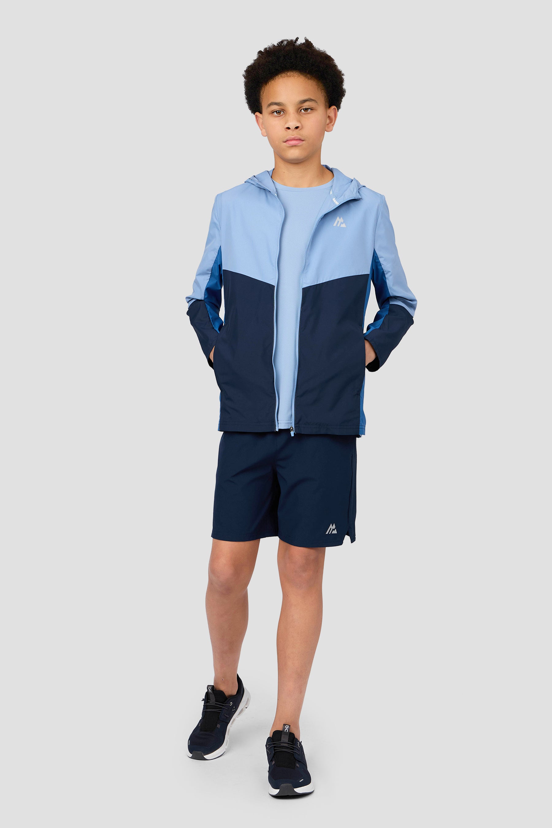 Boys Spectra Windbreaker - Cloudy Blue/Midnight Blue/Charcoal Blue