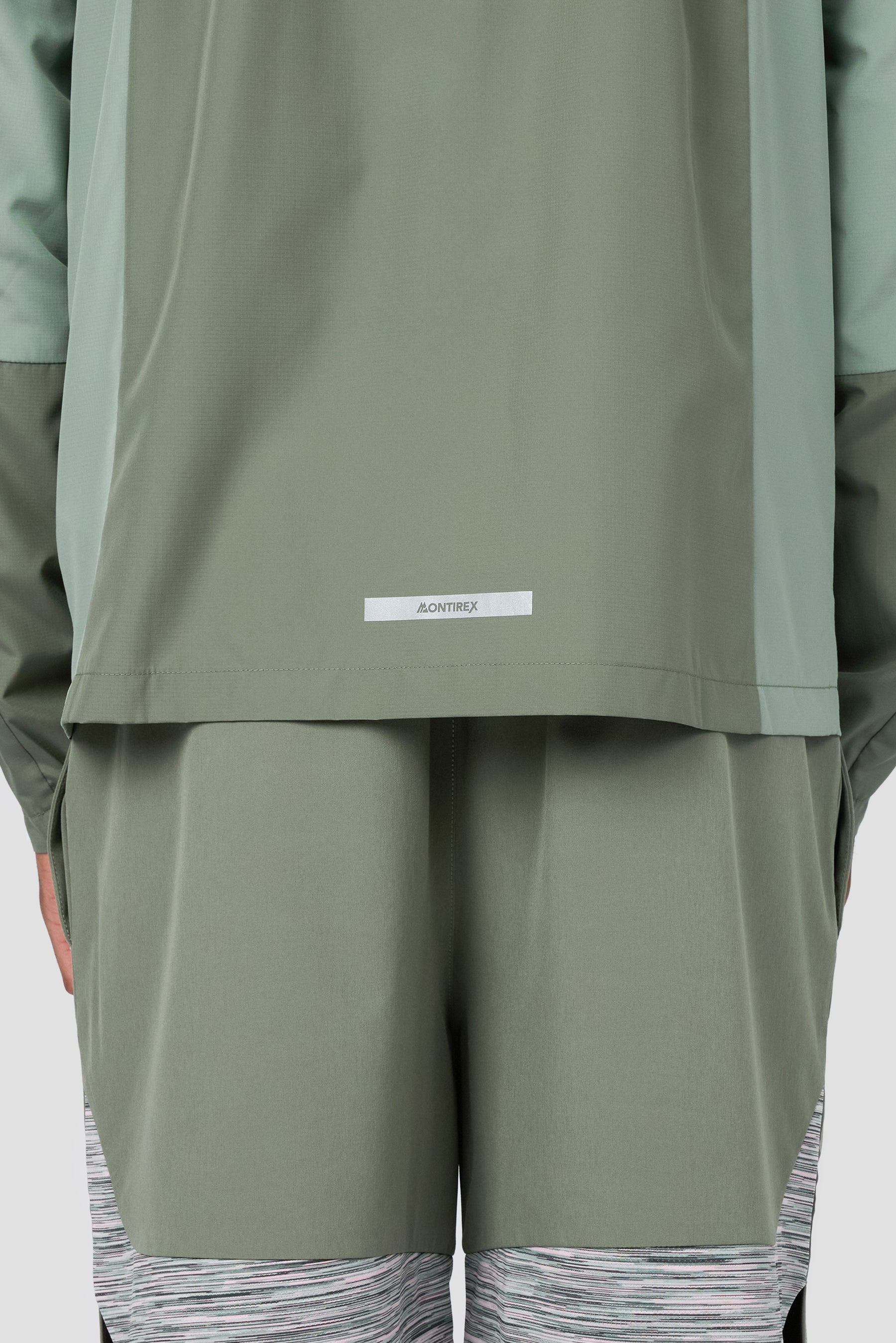 Trail Windbreaker - Green Slate/Pink