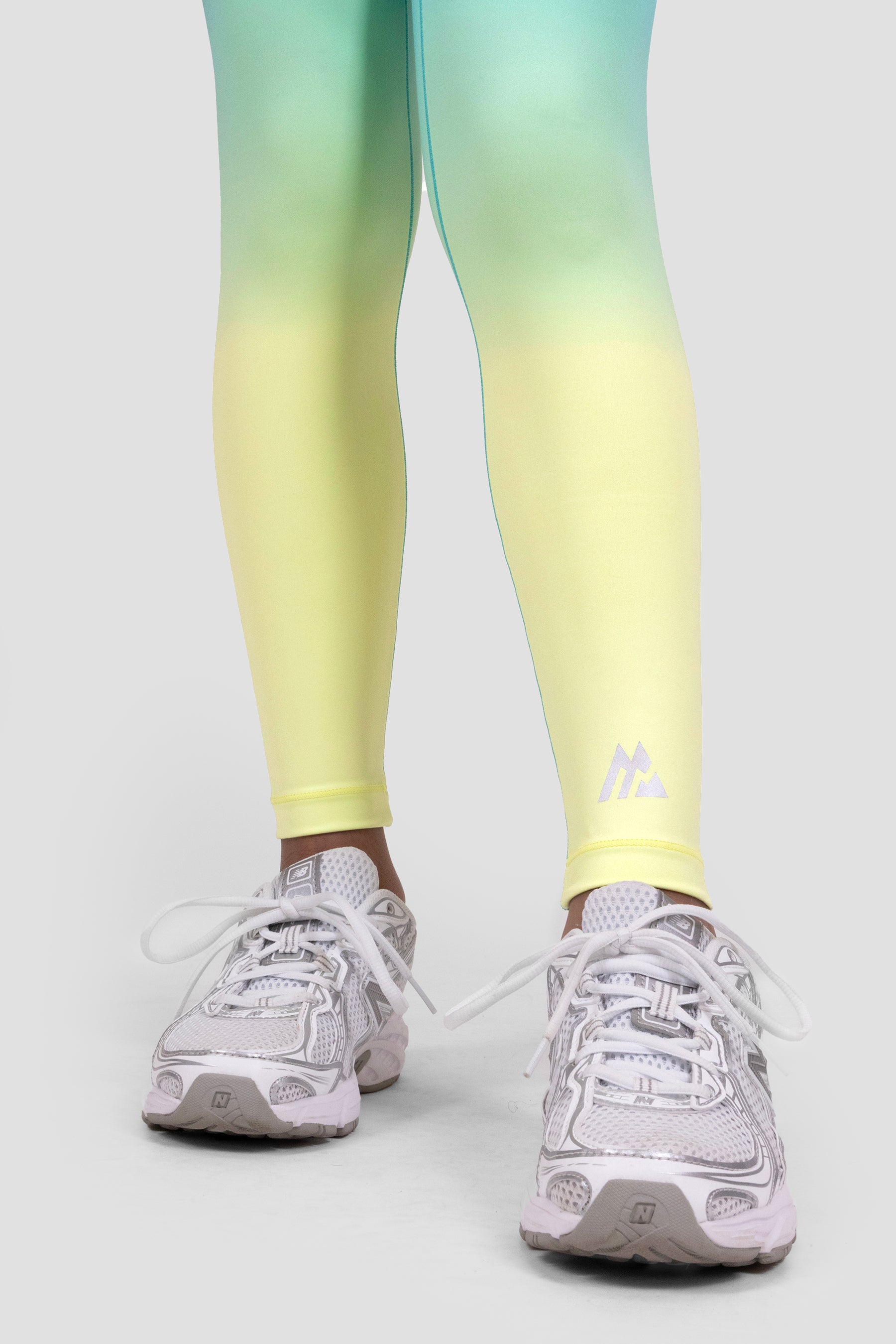 Girls Glow Legging - Persian Green/Citrus