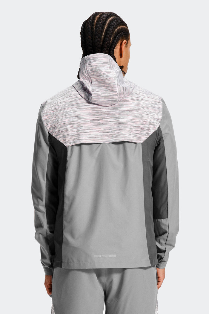 Trail Windbreaker - Grey/Pink