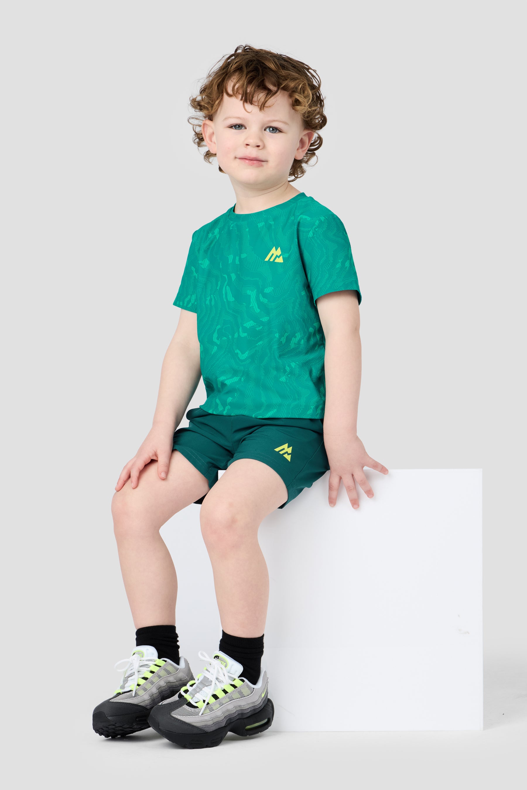 Infant Boys Navigate T-Shirt/Short - Lagoon Green/Cyber Jade/Ocean Abyss