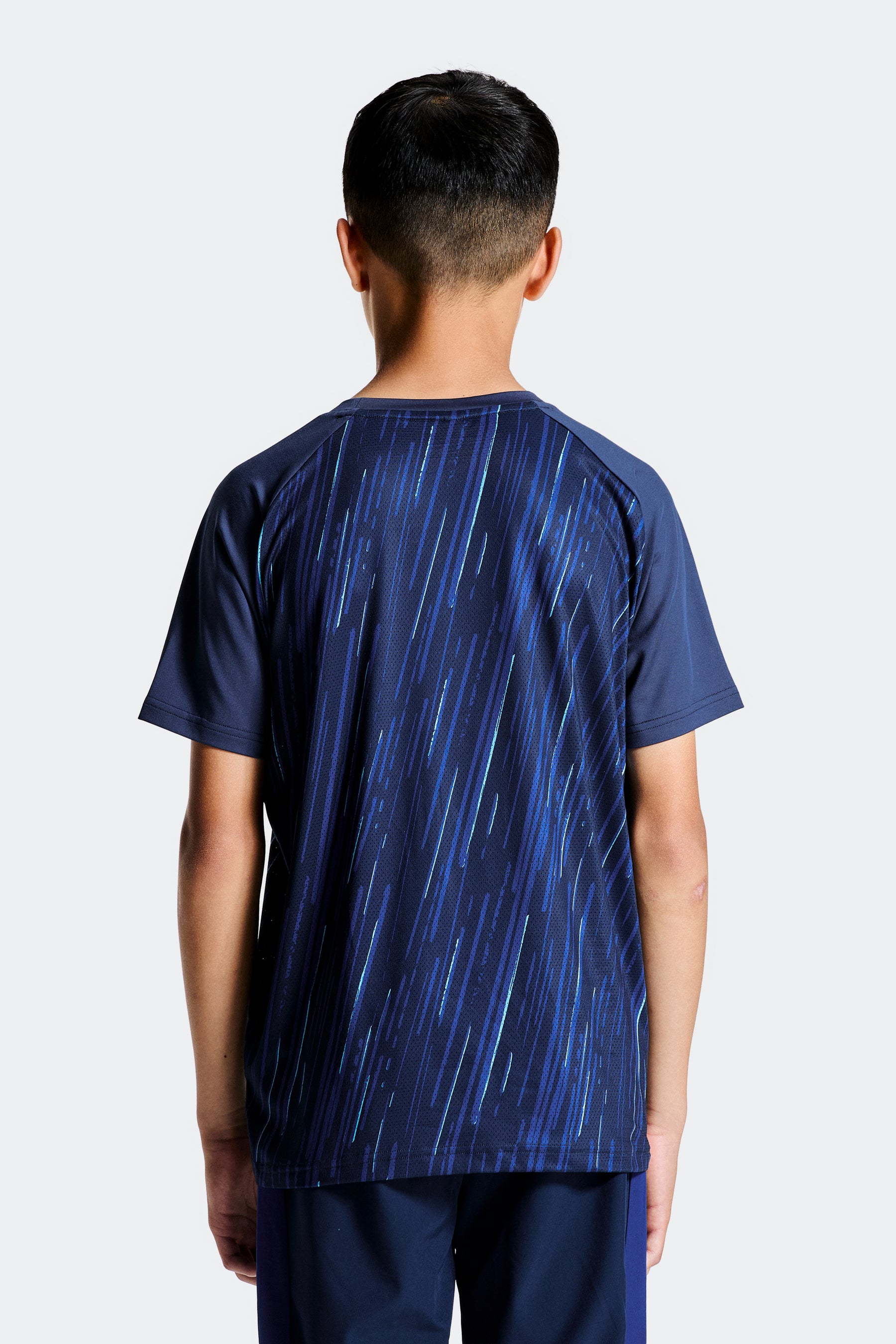 Boys Vigour T-Shirt - Midnight Blue/Marine Blue/Neon Sky