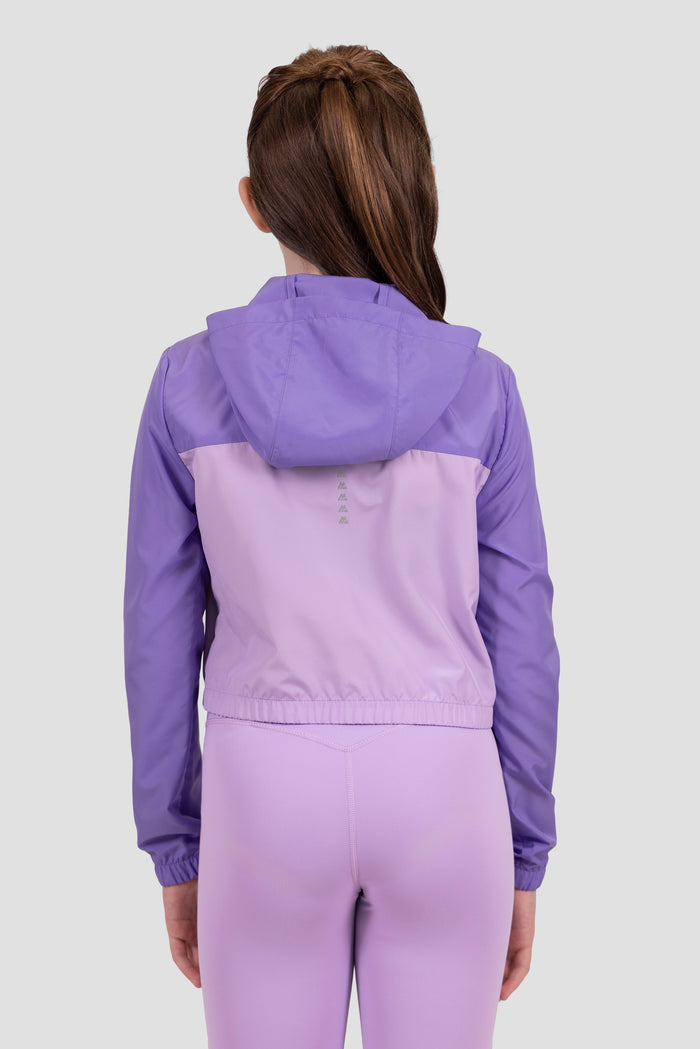 Girls Pace 2.0 Windbreaker - Royal Purple/Parma