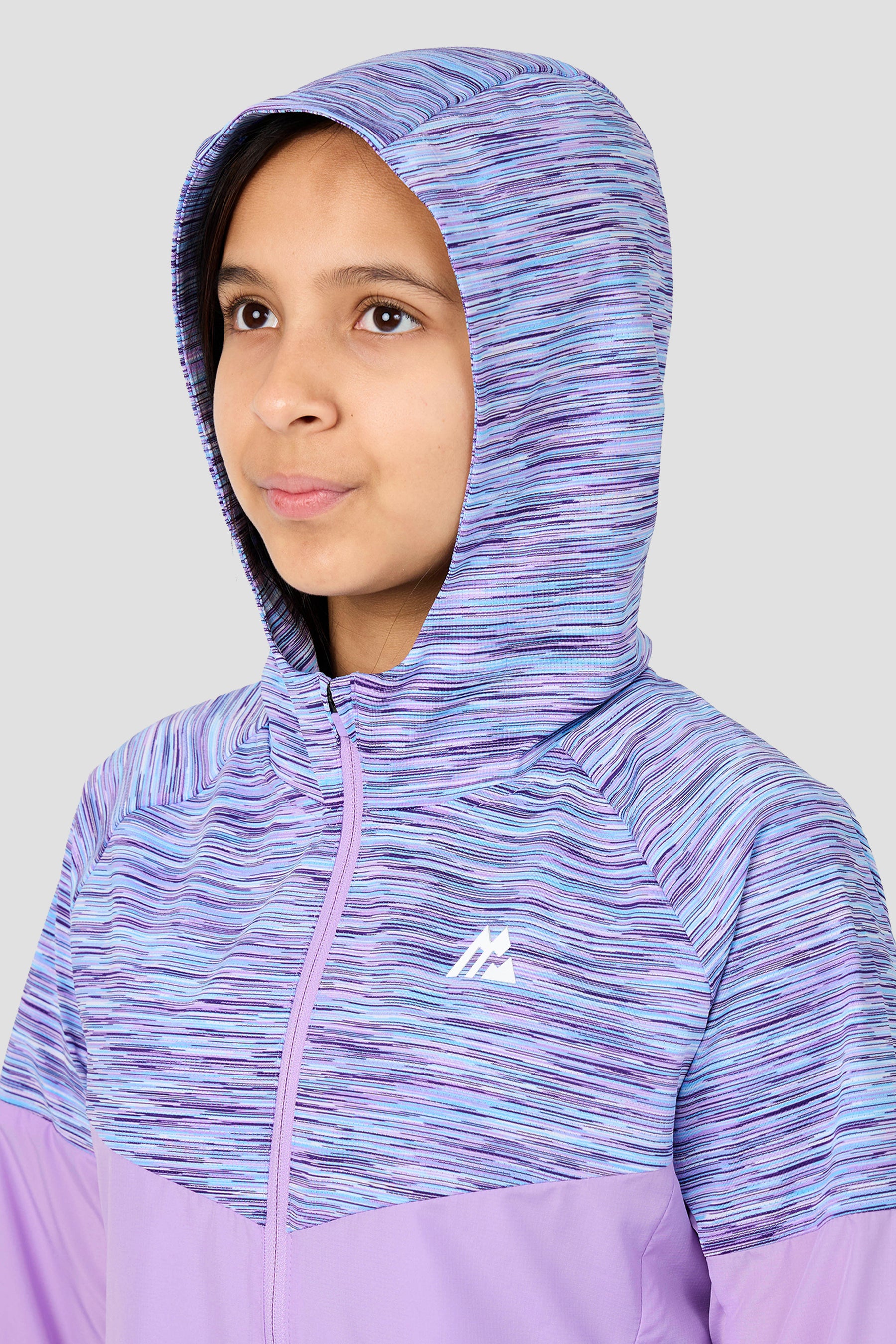 Trail Windbreaker - Lilac/Blue/White