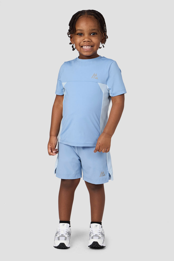 Infant Boys Peak 2.0 T-Shirt/Short Set - Cloudy Blue/Summer Mist