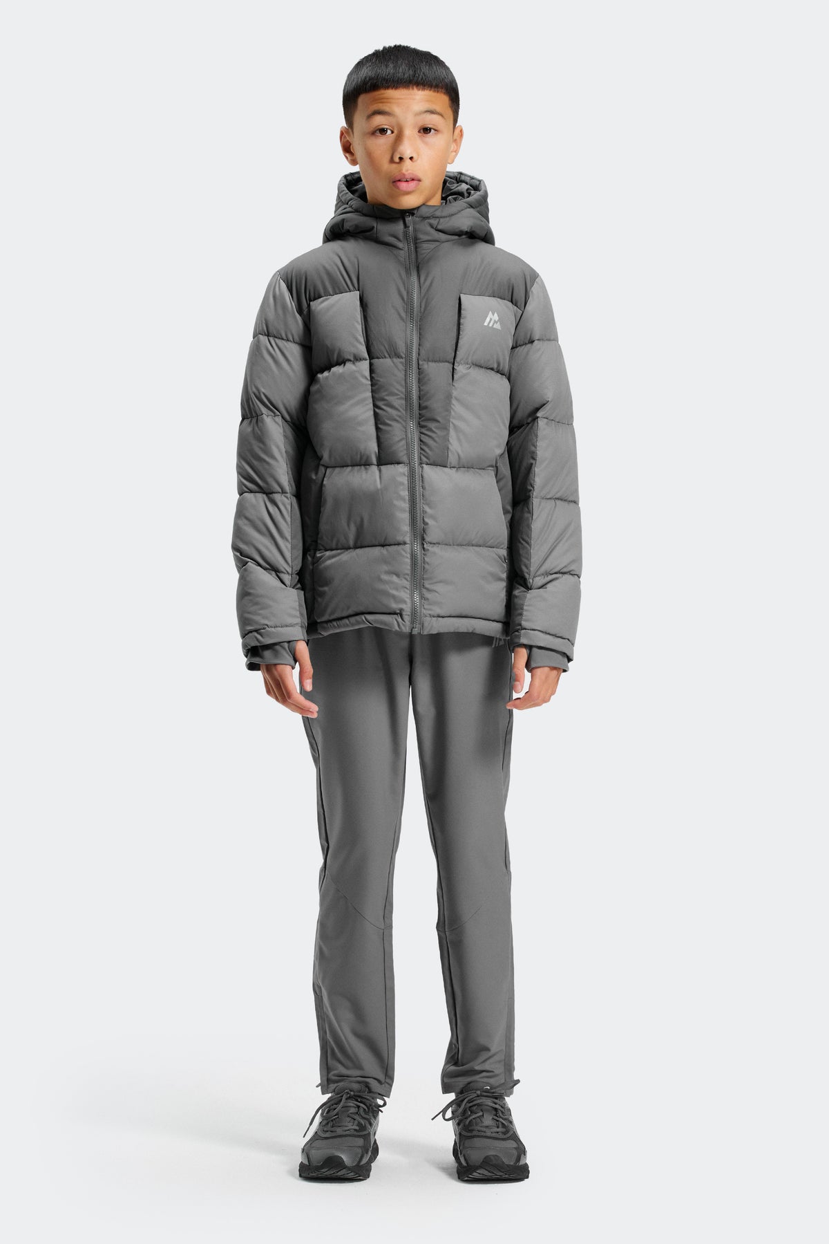 Carve Down Jacket - Cement Grey/Asphalt