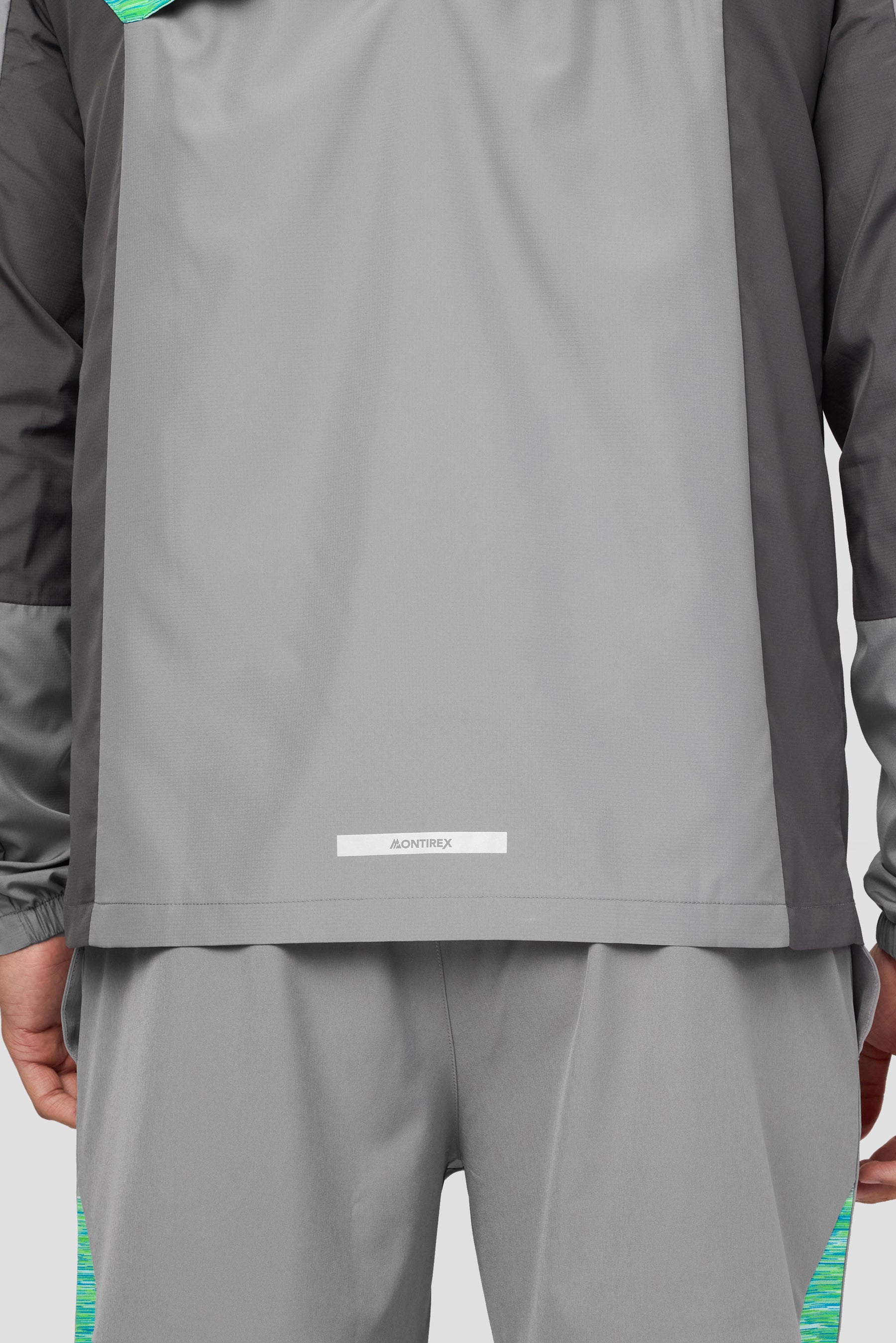 Trail Windbreaker - Grey/Blue/Green Multi