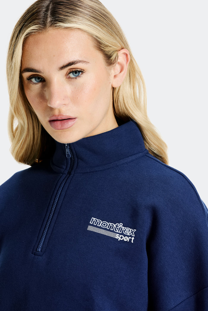 Track Graphic 1/4 Zip - Agency