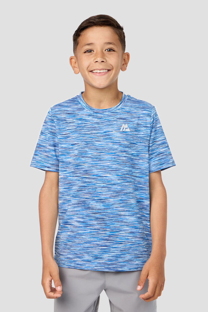 Boys Trail T-Shirt - Blue/White Multi