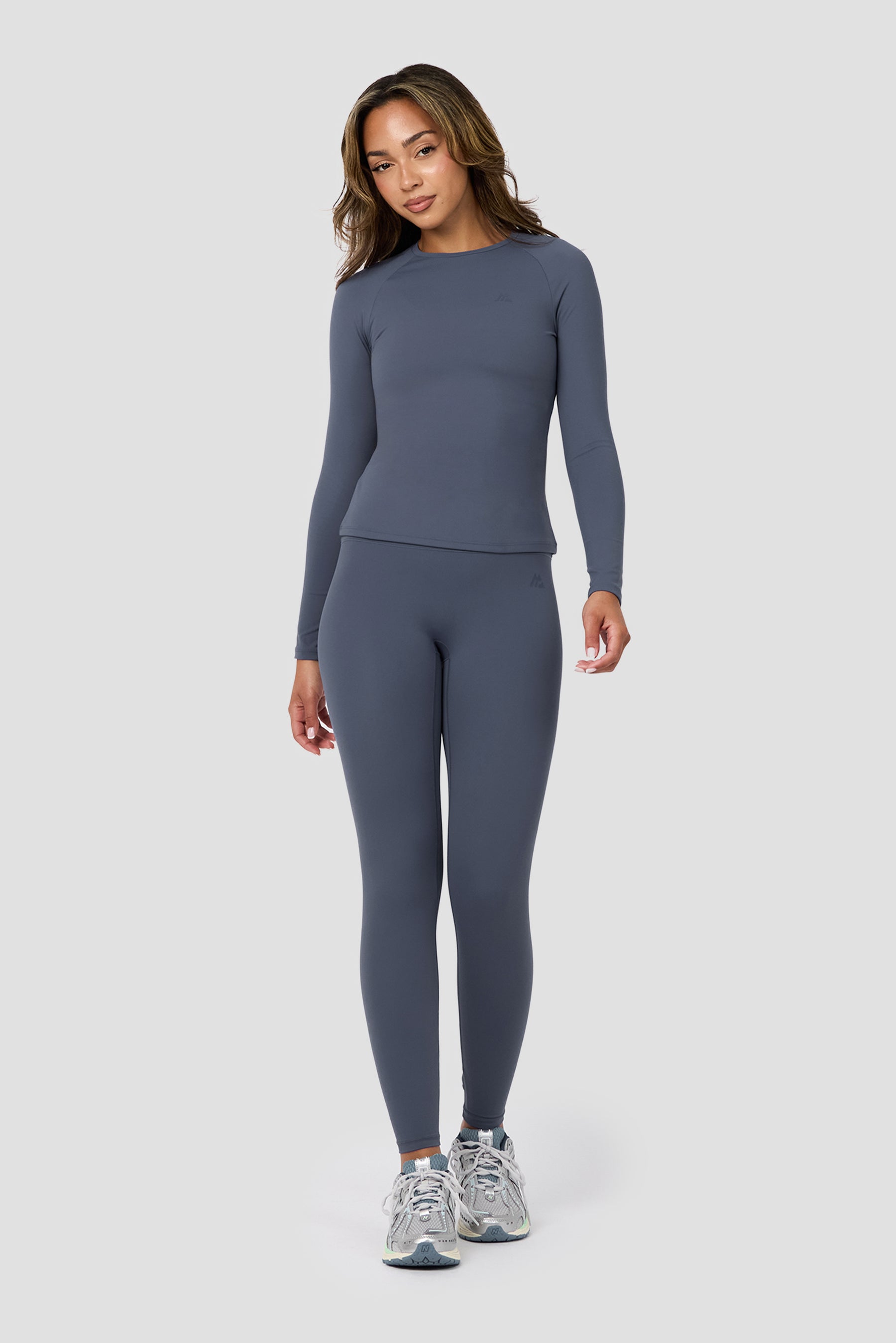 Form Long Sleeve T-Shirt - Greyed Indigo