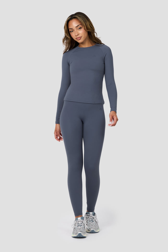 Form Long Sleeve T-Shirt - Greyed Indigo
