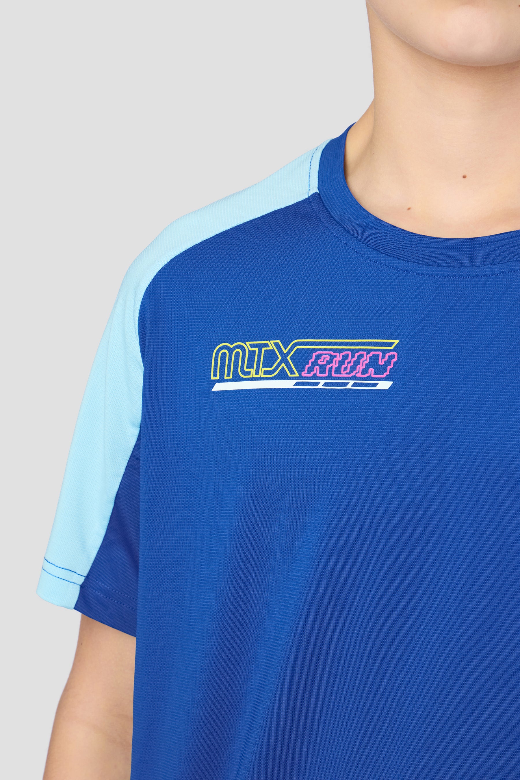 Boys MTX Run Turbo T-Shirt - Cobalt/Neon Sky