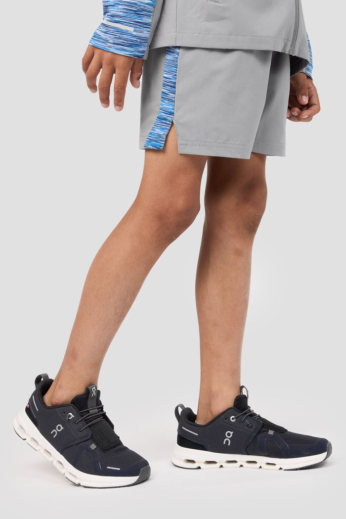 Boys Trail Panel Short - Blue/White