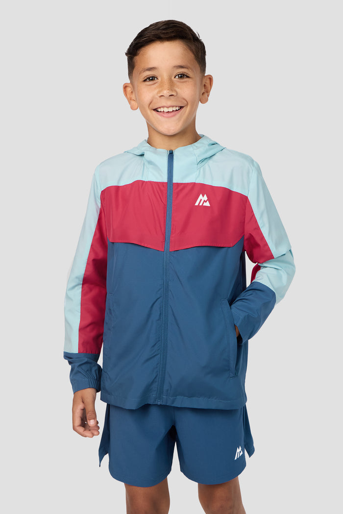Boys Delta Windbreaker - Dawn/Pomegranate/Naval