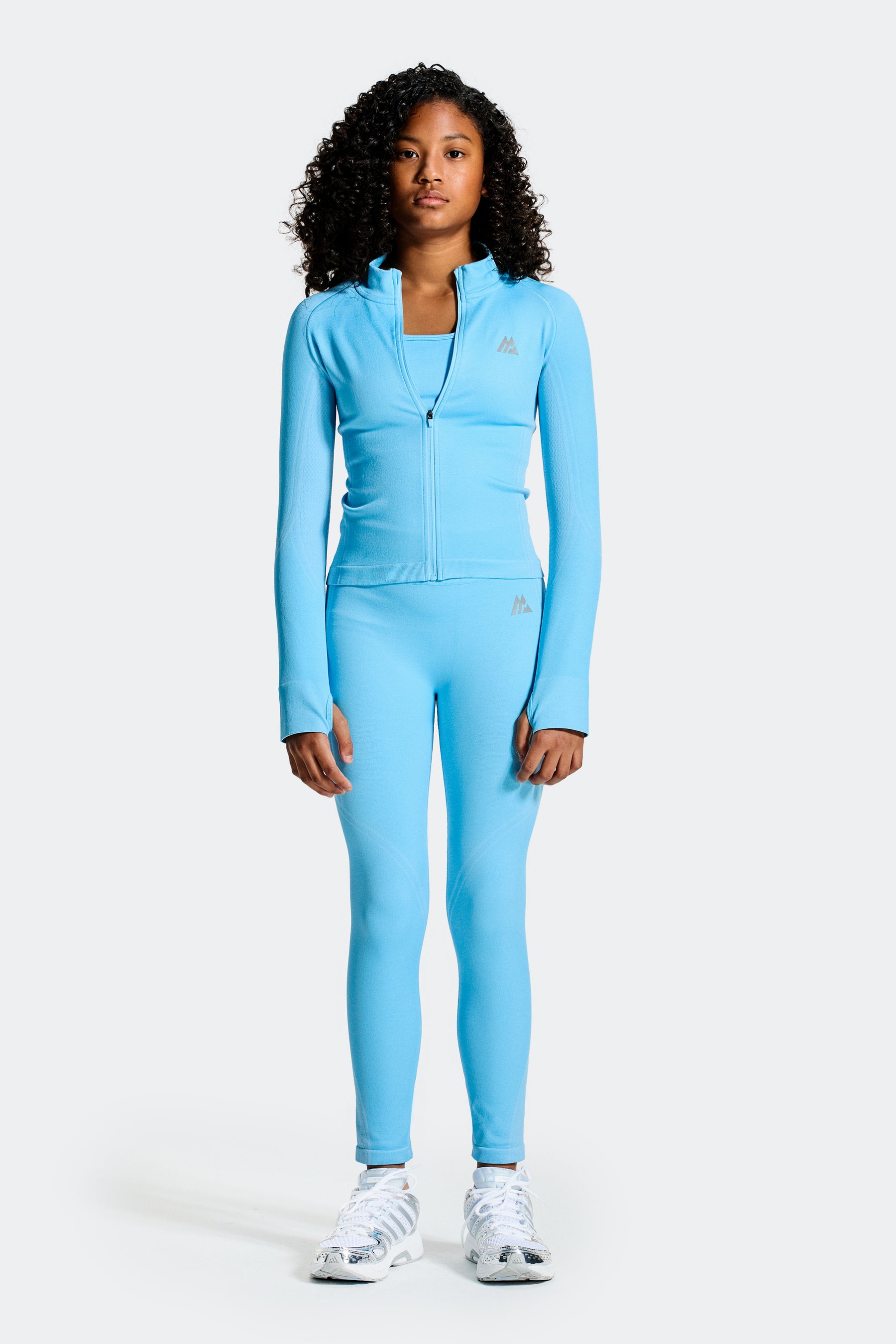Girls Harmony Full Zip - Seashell Blue/Misty Blue