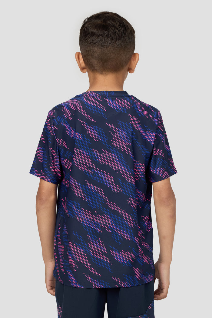Boys Thera T-Shirt - Midnight Blue/Cobalt/Shocking Pink