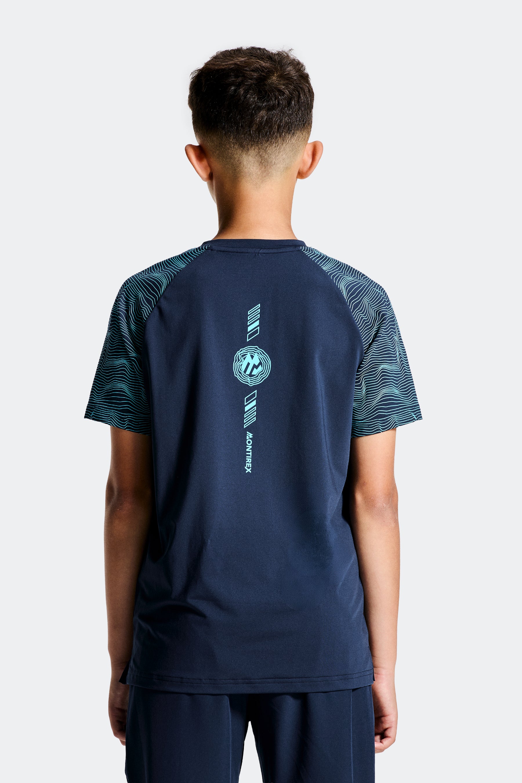 Boys Energy T-Shirt - Midnight Blue/Neon Sky
