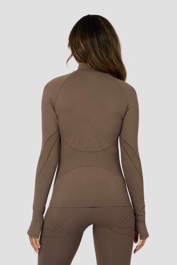 Evolve 2.0 Seamless Full Zip - Macchiato