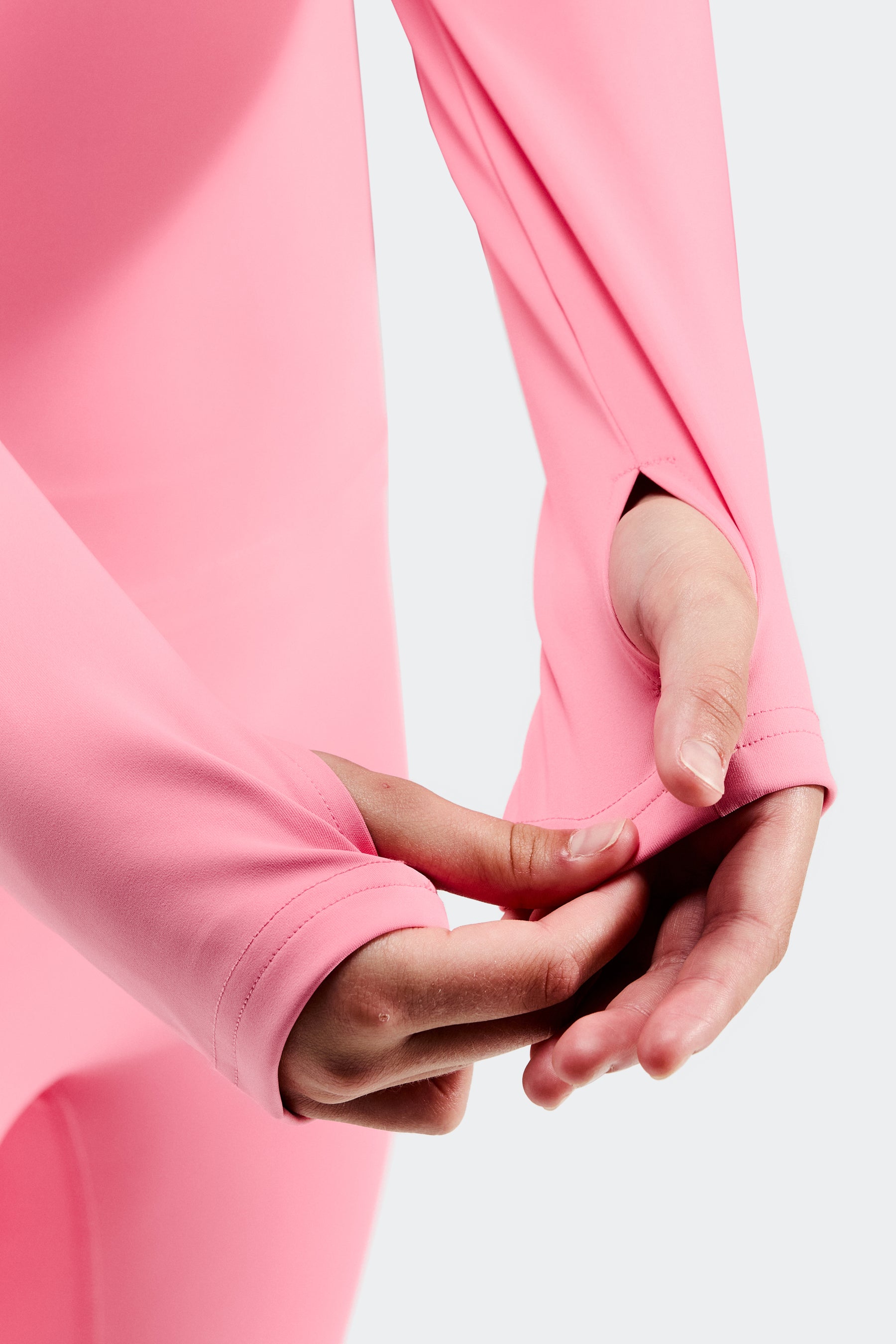 Girls Icon 1/4 Zip - Sweet Pink