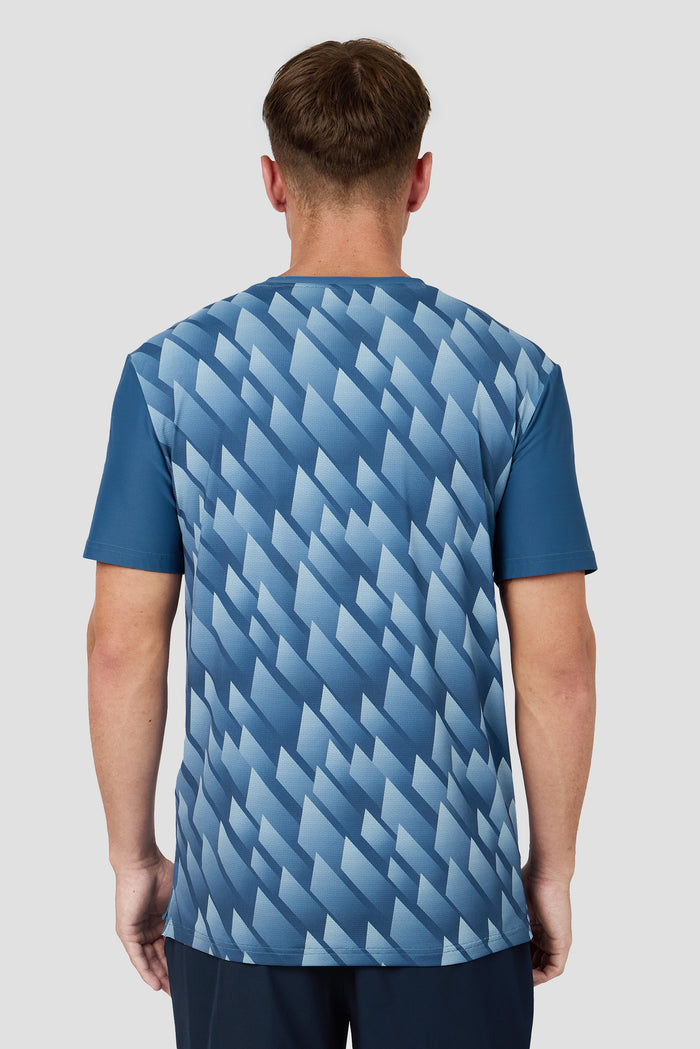 Charge Print T-Shirt - Naval/Dawn