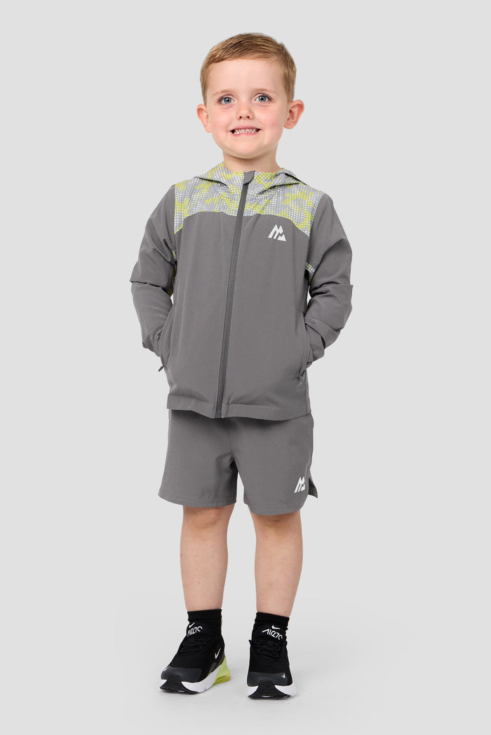 Infants Descent Print Jacket - Cement Grey/Platinum Grey