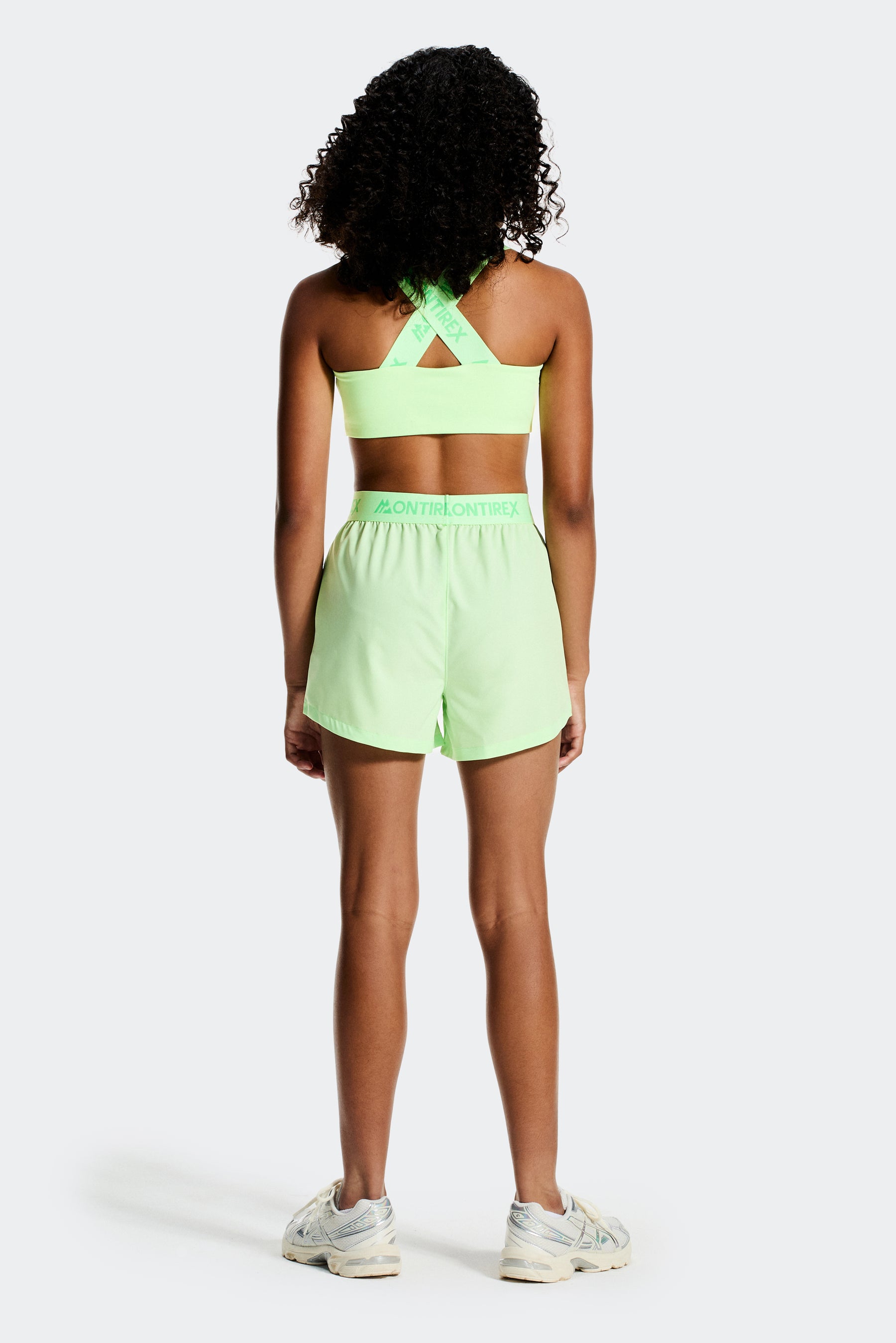 Girls Icon Woven Short - Matcha Green