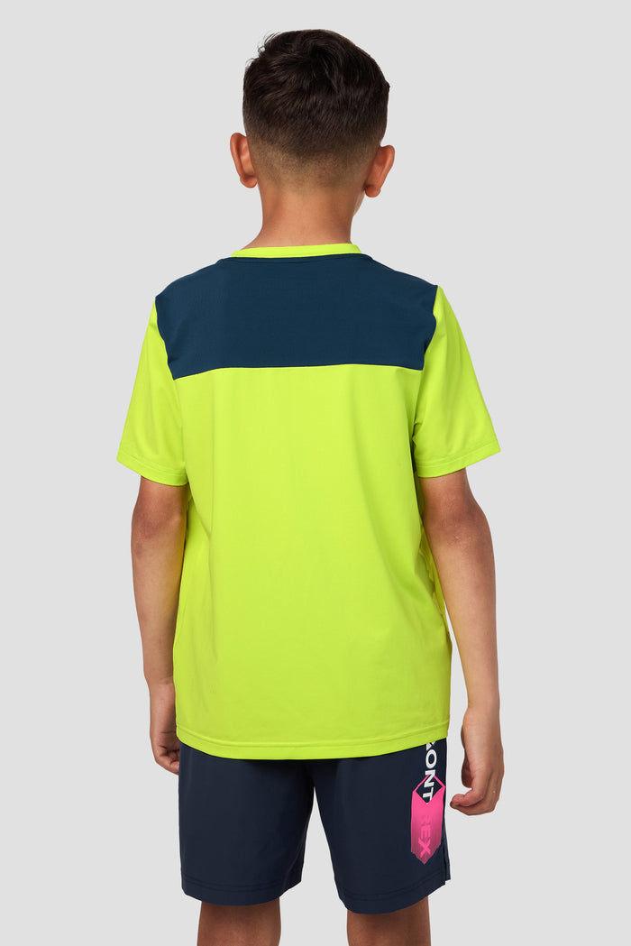 Boys MTX Run T-Shirt - Hazard/Naval
