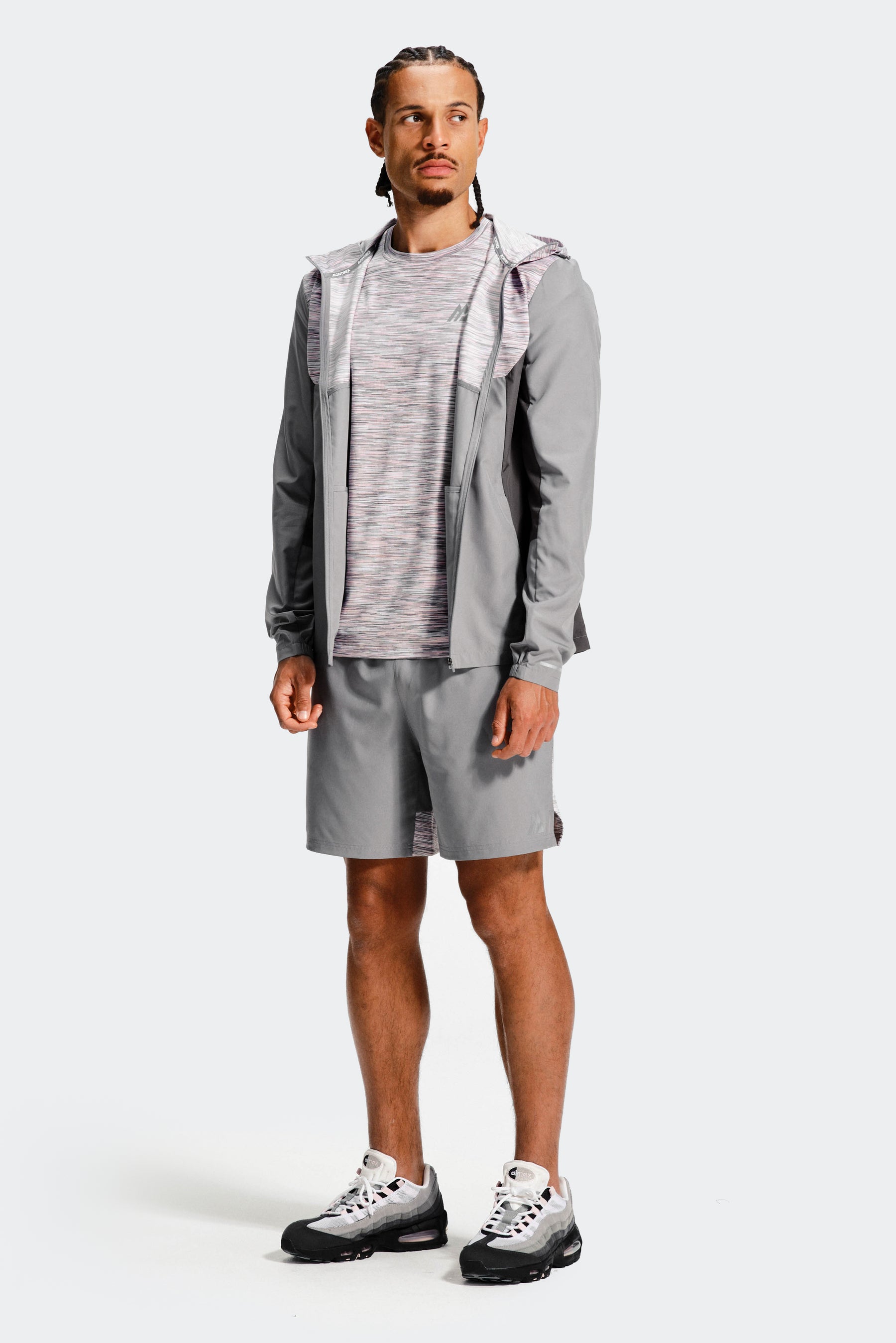 Trail Windbreaker - Grey/Pink